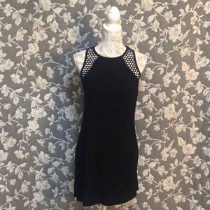 Black Sleeveless Coverup with Cutouts